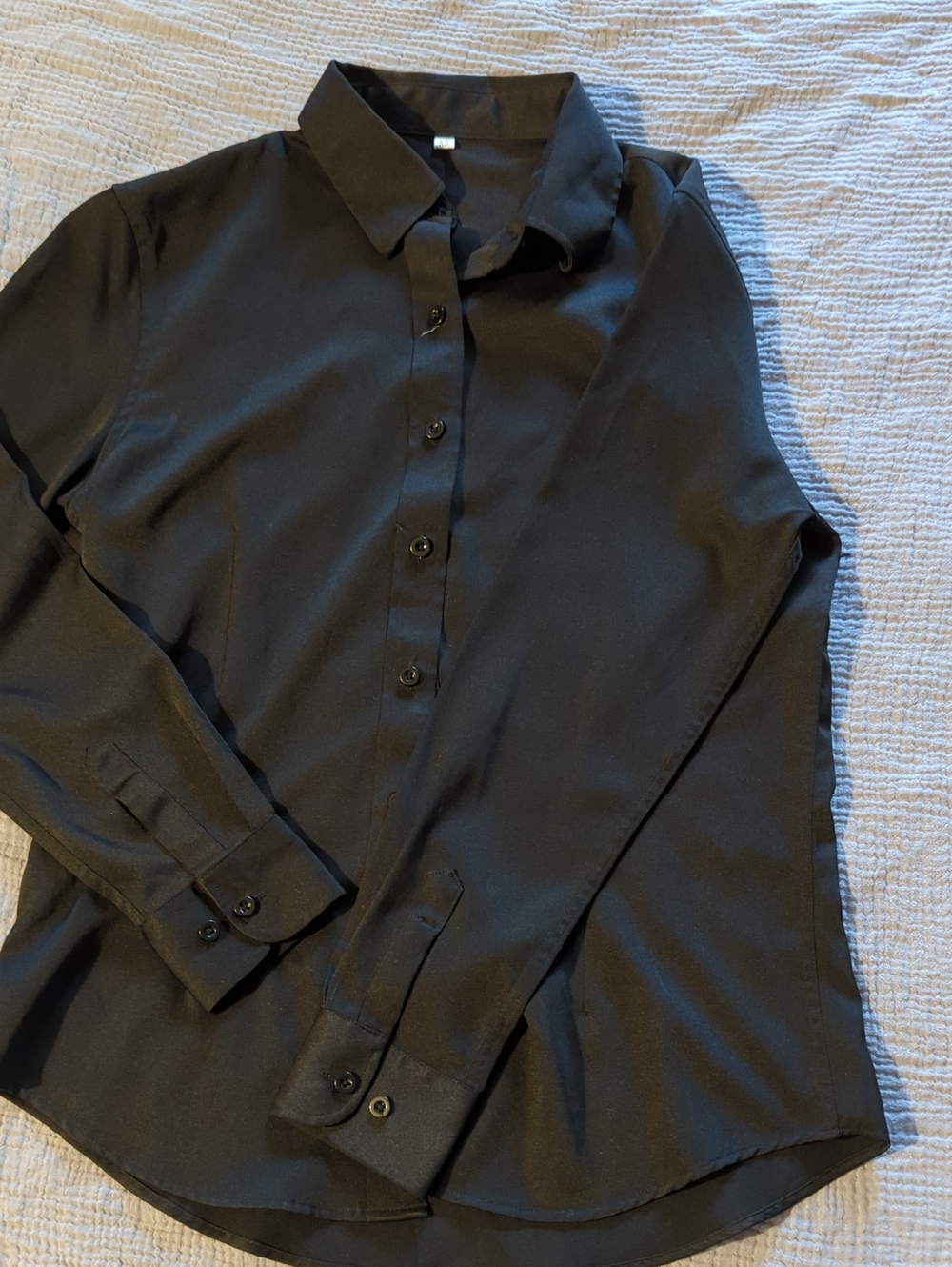 Sleek Black Button Down Shirt